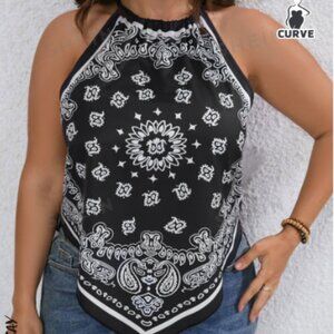 Asymmetrical Hem Halter Top